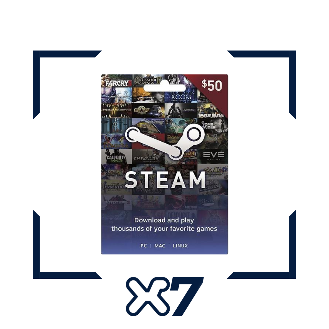 Steam Wallet Key - R$ 50,00