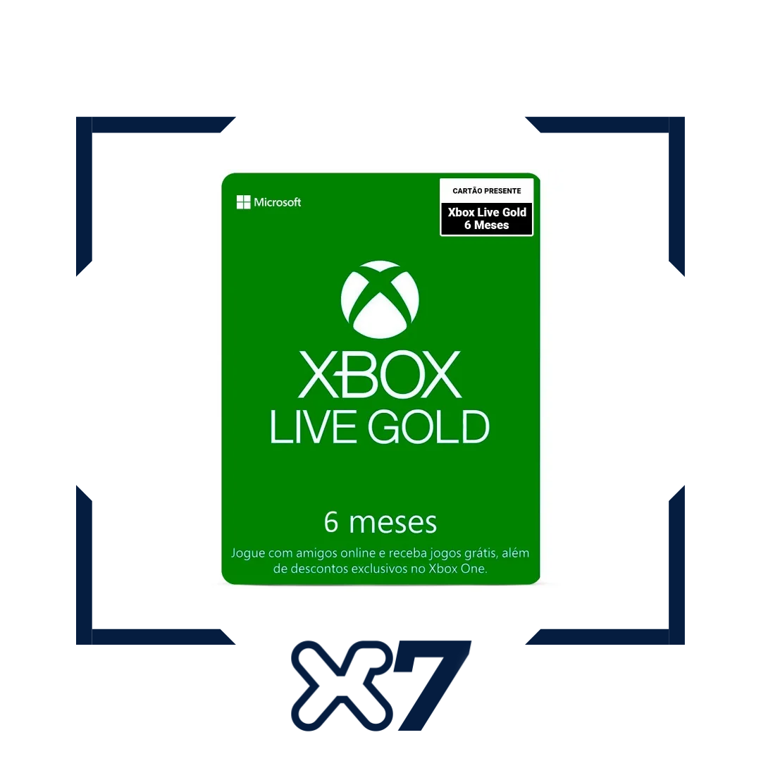 Xbox Live Gold - Assinatura 6 Meses