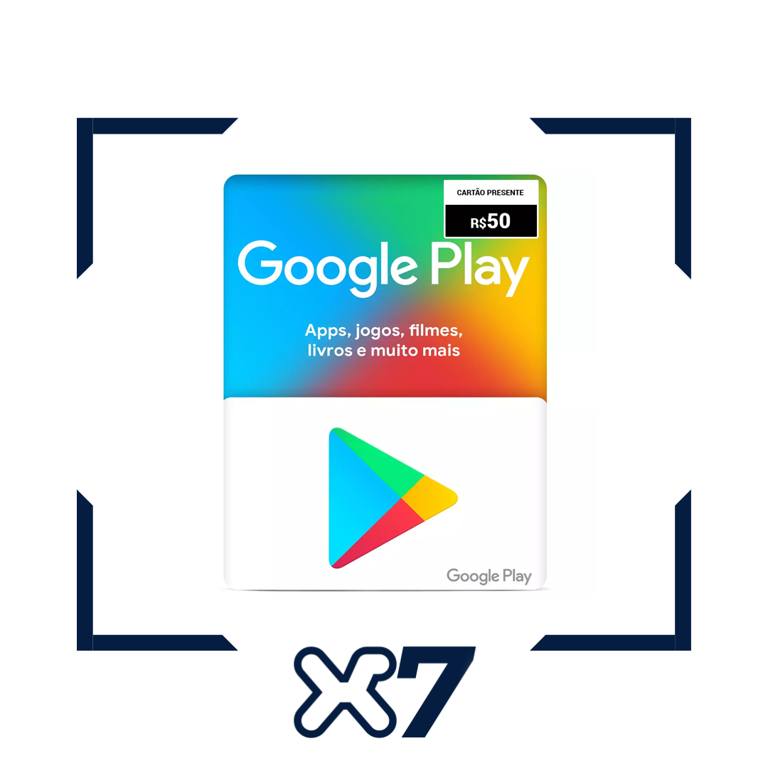Google Play Pré Pago - R$ 50,00